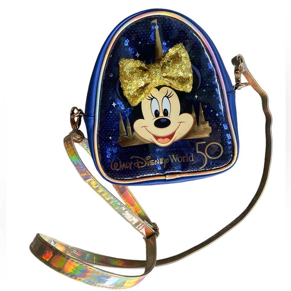 Walt Disney World 50th Anniversary EUC Convertible Mini Backpack Minnie Mouse